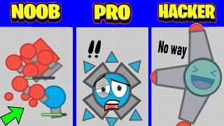 NOOB vS PRO vS HACKER in Diepio TOP Funniest COMPILATIONS Ft Wormate