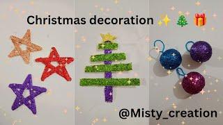 DIY Christmas decoration  Part -2 || Misty creation || Subscribe for more such videos