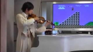 Violinist plays Mario in real-time