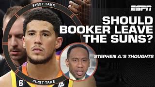 Stephen A. calls for Devin Booker to GET AWAY from the Suns  ‘They can’t win!’ | First Take