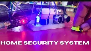 how to use ultrasonic sensor with Arduino | home security system | inspire award project | home made