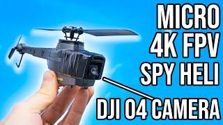 I created a REAL 4k Spy FPV Drone Helicopter with a DJI O4 Unit!