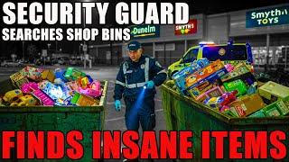 SECURITY GUARD GOES DUMPSTER DIVING AND FINDS INSANE ITEMS IN THE BINS