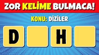 KELİME BULMACA  Konu: DİZİLER | Harflerle Kelime Bilmece Oyunu | Dizileri Tahmin Et