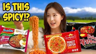 Philippines vs Korea vs Indonesia: Koreans Try the Ultimate Spicy Noodles