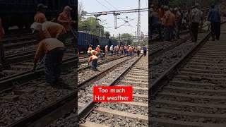 Bahut Garmi hai... But Safety work in priority @RailwayTechnical