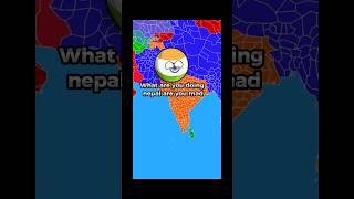 If Nepal made an empire|| Countries in a nutshell Part-1 || #shorts #viral #geography   #ww3