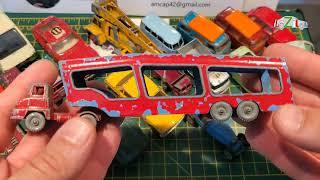 Unboxing vintage Matchbox Lesney diecast toy cars