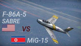 F-86A-5 Sabre vs MiG-15 | War Thunder Duel