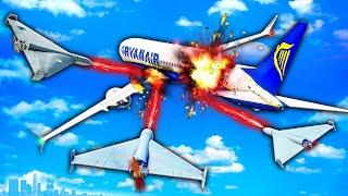 Mysterious Drones ATTACK My Airplane in GTA 5! BARELY SURVIVED!