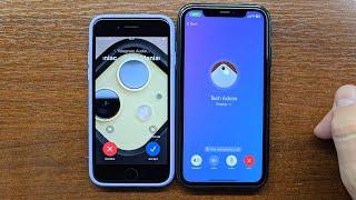 iOS 18 Contacts & Telegram Widgets Outgoing & Incoming Calls. iPhone 11 + iPhone SE3 + Razr 50 Ultra