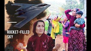 Shahla, a tribal mother, cries over the missile fire in the sky during the Iran-Israel war