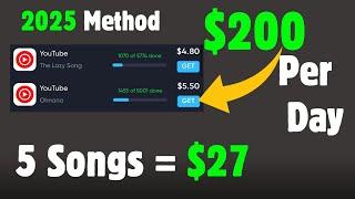 Get PAID $100 -$200 A Day  Listening To Songs ( NEW Website ) – How To Make Money Online In 2025