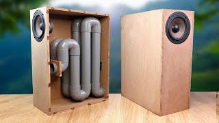 DIY Very Powerful Subwoofer with PVC pipe / powerful bass