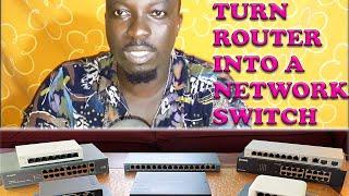 HOW TO TURN A #mikrotik ROUTER INTO A SWITCH