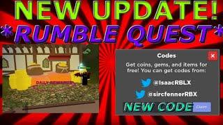 [️Ancient Tomb️] Rumble Quest - NEW UPDATE! + CODES (Roblox)