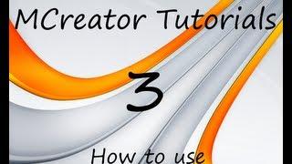 MCreator - Tutorial 3 - How to use