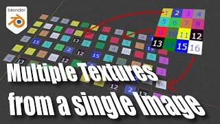 Creating Multiple Textures from One Shader and  Single Image File! (Texture Atlas)