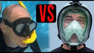 Full Face Snorkel Mask vs. Old Style Snorkel Mask   Which is BEST for snorkeling