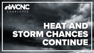 Forecast: Heat and storm chances continue Saturday