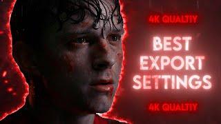 THE BEST EXPORT SETTINGS for 4K QUALITY in After Effects: Tutorial