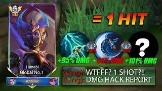 WTF DAMAGE!! THIS NEW HANABI BUILD CAN EASILY 1 SHOT ENEMIES! (CRAZY DAMAGE) HANABI BEST BUILD 2024