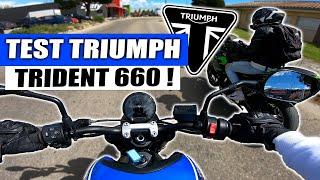 TEST DE LA TRIUMPH TRIDENT 660 ! (juste incroyable)