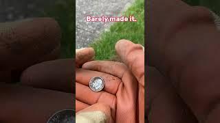 Barely Made Silver!! #metaldetecting #coin #detecting #treasure