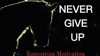 Never Give Up|Equestrian Motivation