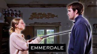 Belle Hits Tom With An Axe | Emmerdale