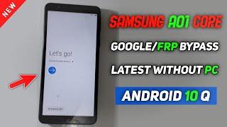 Samsung A01 Core FRP Bypass Android 10 Q || Samsung Galaxy A01 Core FRP/Google Lock Bypass 2021