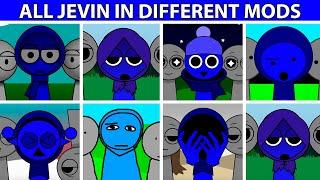 Incredibox Sprunki All BLUE JEVIN in Different Mods