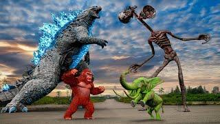 The New Attack Movies: Evolution Of Siren Head VS Godzilla, Kong | Ultimate Showdown | Teddy Chase