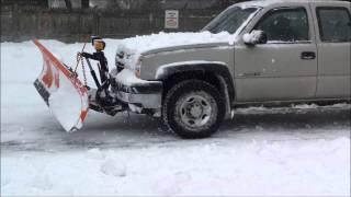 Snow pile explosion