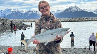 June Snagging in Seward Alaska and going on the ocean with friends