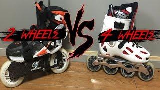 2 wheels vs 4 wheels - or 3? or 5? Whats the difference for Inline Skates?