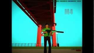 Weapons Chrome Green GTA SA