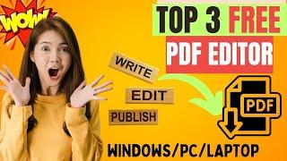 FREE PDF EDITOR FOR WINDOWS | Best PDF Editor for PC and Laptop