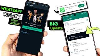 Big Update WhatsApp New Avatar Features (Create Your Avatar) | WhatsApp Avatar