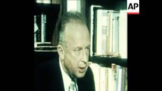 SYND 26 9 77 FORMER PRIME MINISTER RABIN INTERVIEW ON GENEVA CONFERENCE