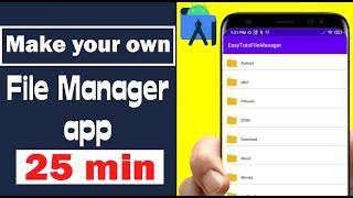 File Manager Application | Android Studio Tutorial | 2024