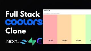 Build and deploy a Full Stack coolors clone with Nextjs 14, Supabase, Clerk, and Typescript