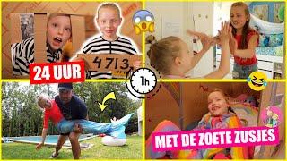 [1 UUR NIEUW] DE LEUKSTE 24 UUR CHALLENGES met DE ZOETE ZUSJES!! *In de Gevangenis!! DeZoeteZusjes