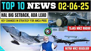 TOP Defence Updates | HAL Big Setback In AMCA Prog. | Tejas MK2 Radar | Netra MK2 Deadliet !