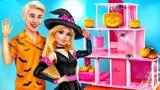 Barbie Dreamhouse for Halloween! 26 Doll Hacks and Crafts