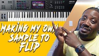 Making My Own Sample To Flip | Akai mpc key 61 and MPC software