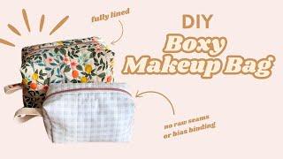 Ep 2 | 10 Easy Last Minute Gifts to Sew | Boxy Makeup Bag Sewing Tutorial | Beginner Friendly