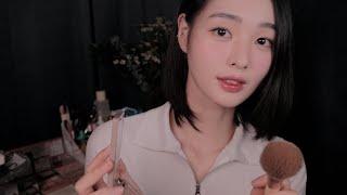 ASMR(Sub) 아이돌 대기실 메이크업 1시간 상황극 | K-POP Idol backstage Make up Role Play 1hour