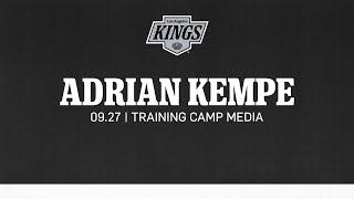 Forward Adrian Kempe | 09.27 LA Kings Training Camp Media Availability