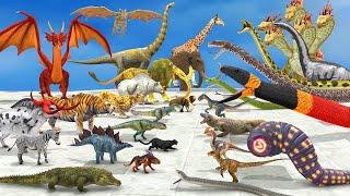 The Toughest of All Final Fantasy Dinosaurs Vs Animals Vs Giant Dragon Vs Giant Hydra TOURNAMENT ARB